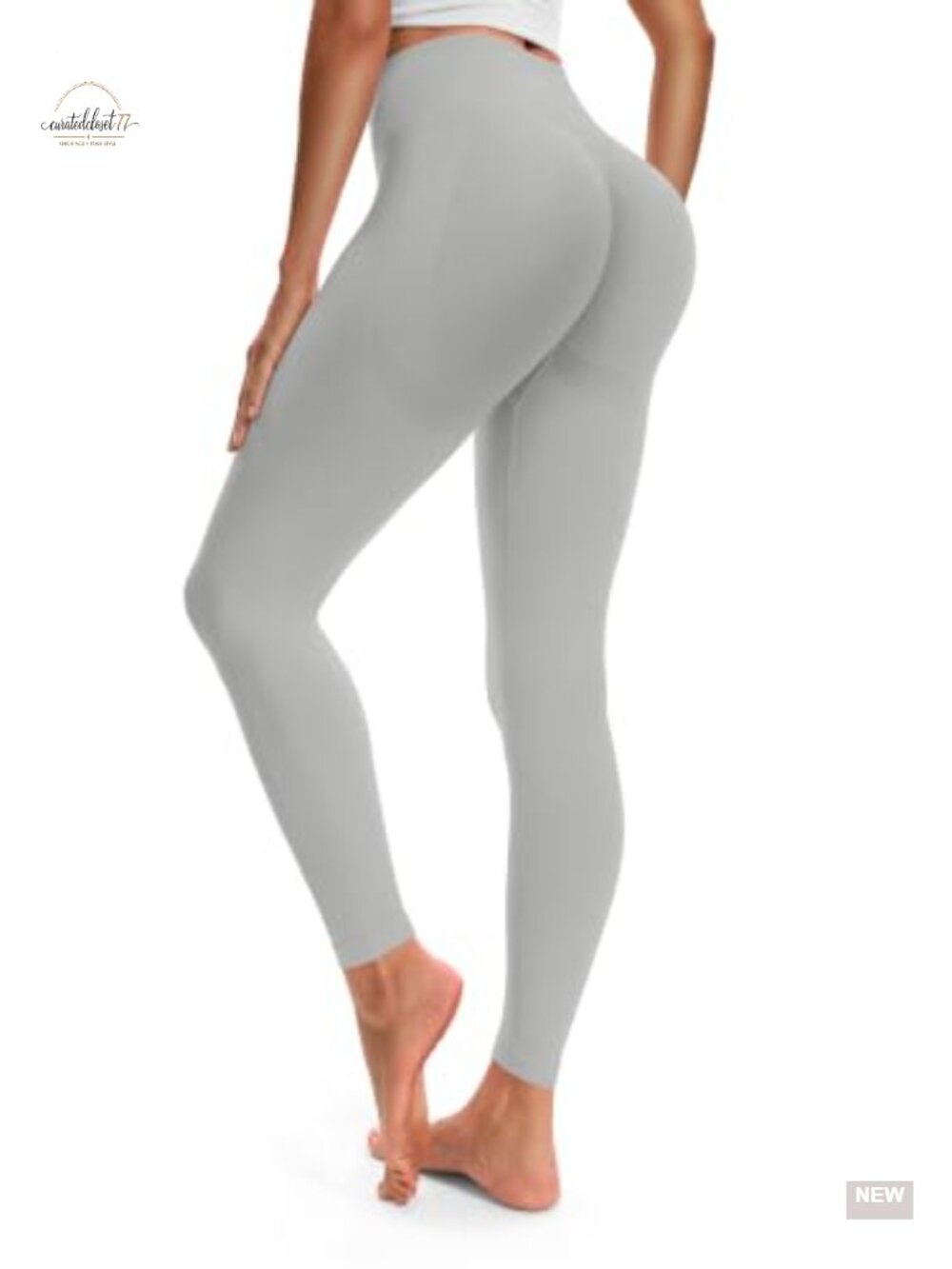 High Waisted Seamless Leggings 25" 4-Way Stretch Workout Yoga Pants